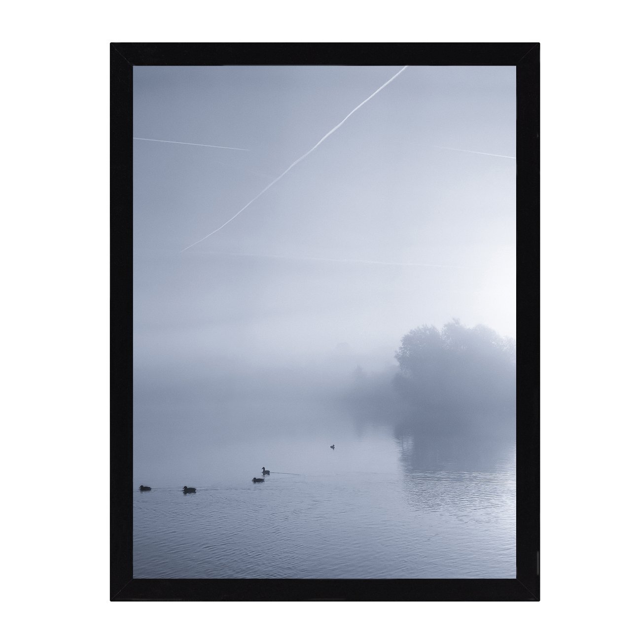 E-shop Dekoria Obraz Foggy Lake I 30x40cm, 30 x 40 cm