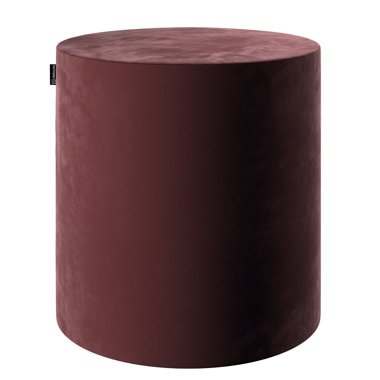 Dekoria Sedák Barrel- válec pevný, d40cm, výška 40cm, bordó, ø40 cm x 40 cm, Velvet, 704-26